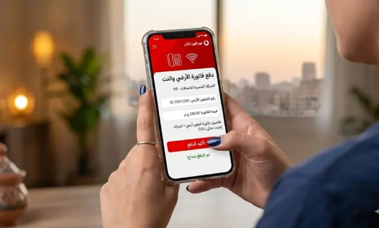دفع فاتورة التليفون الأرضي من فودافون كاش